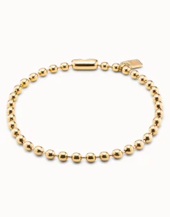 Short beaded necklace with padlock