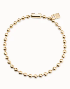 Short beaded necklace with padlock