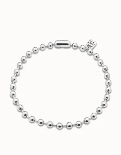 Short beaded necklace with padlock