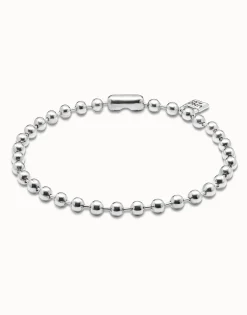 Short beaded necklace with padlock