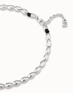 Short bead shape link necklace