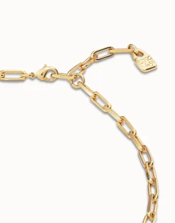 Short link chain charm necklace