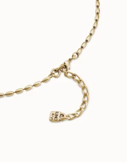 Short oval link chain necklace