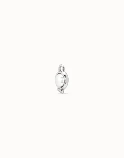 Single Hoop Charm With A Pearl