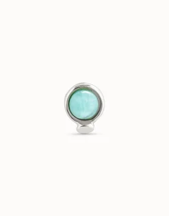 Single Stud Earring With Blue Crystal