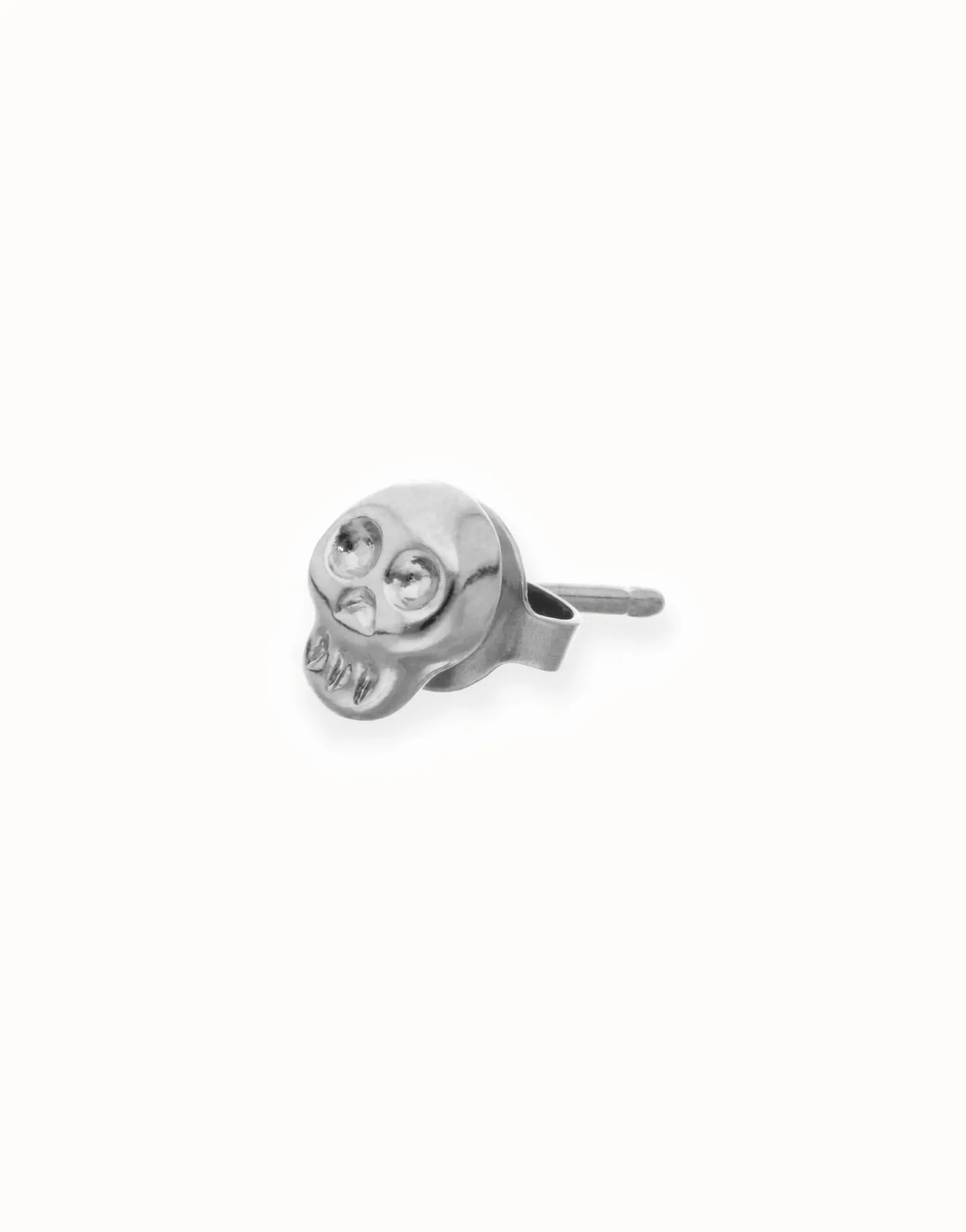 Skull single stud earring