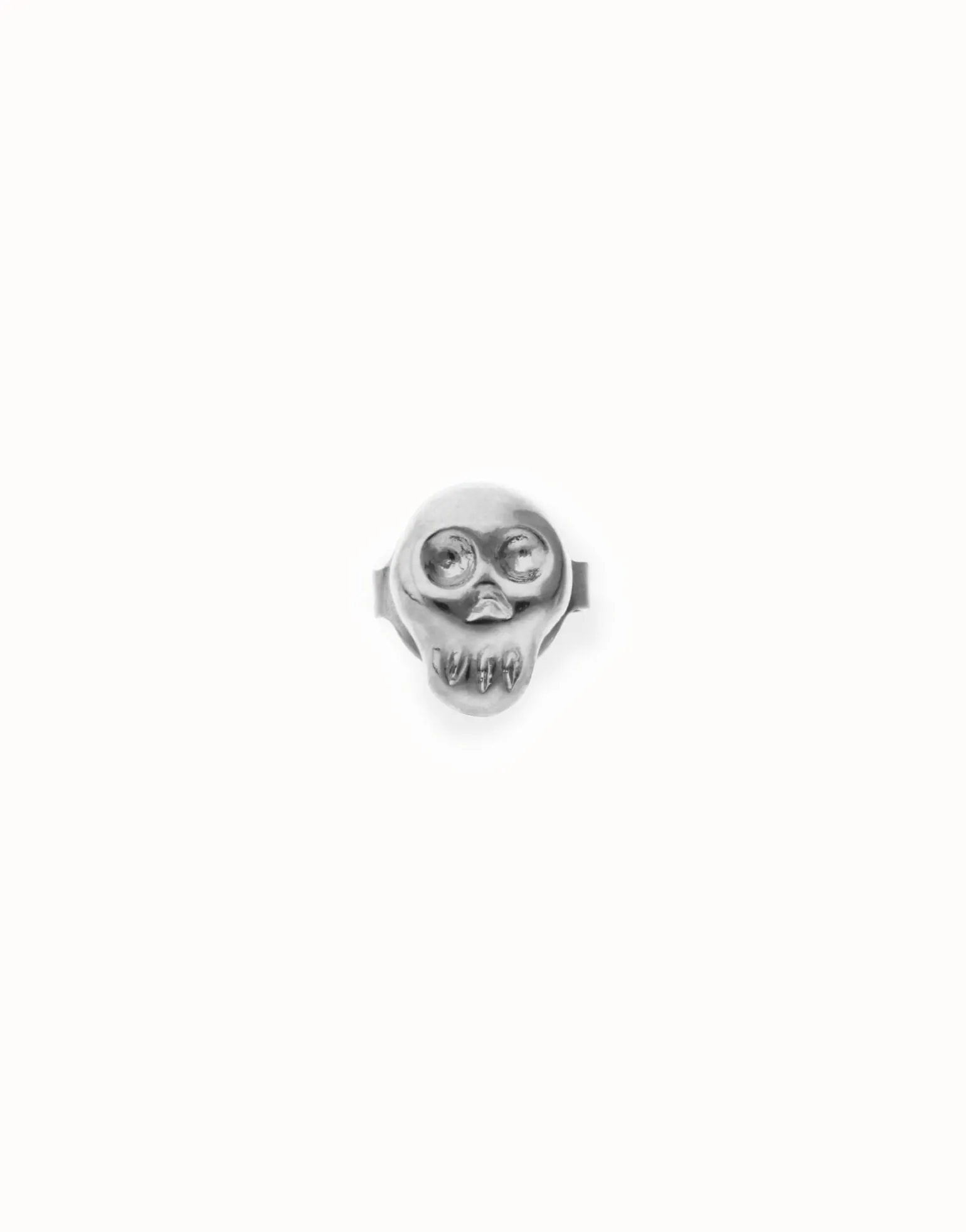 Skull single stud earring