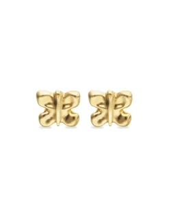 Stud earrings with a butterfly shape