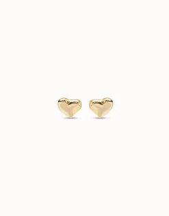 Stud earrings with heart shape