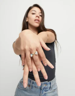 Triangular ring with two crystals