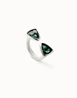 Triangular ring with two crystals